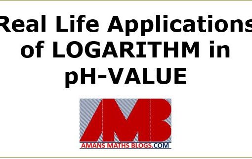 real life application of log in ph values