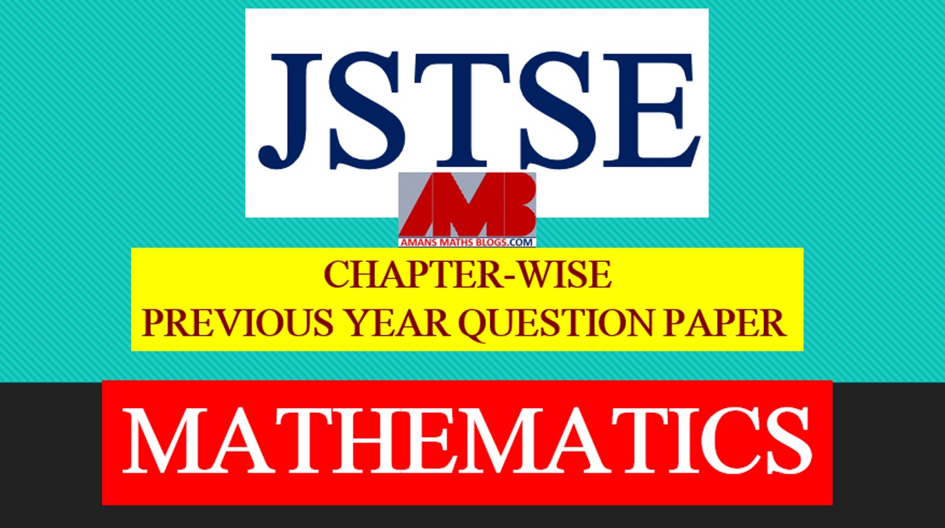 JSTSE Math Previous Year Questions 