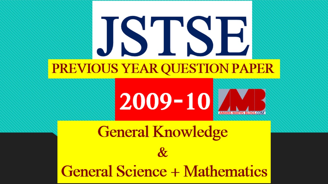 JSTSE GK Science Math Questions