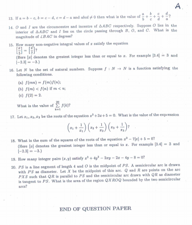 Pre Rmo Previous Year 2012 Question Paper With Solution
