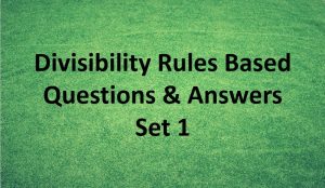 divisibility-rules-question-and-answer-set-1