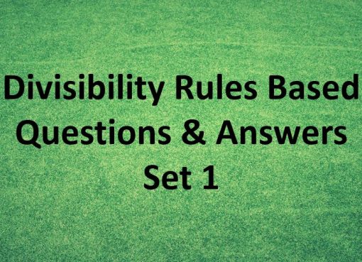 divisibility-rules-question-and-answer-set-1