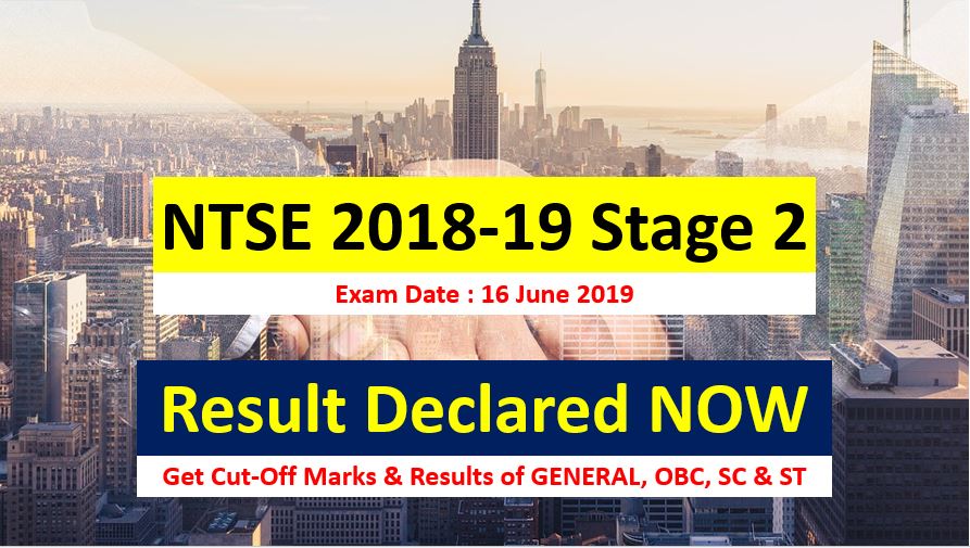 ntse result 2018-19 stage 2