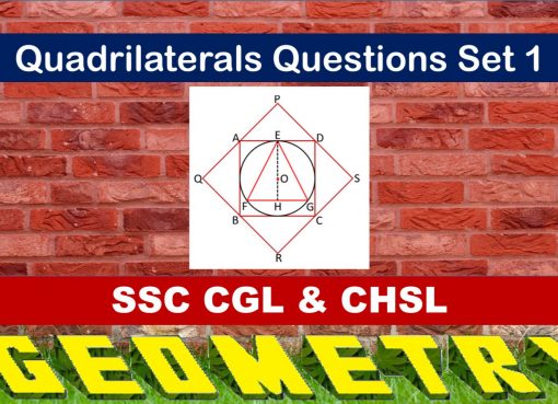 SSC CGL Geometry Quadrilaterals Set 1