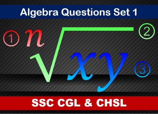 ssc cgl chsl algebra set 1