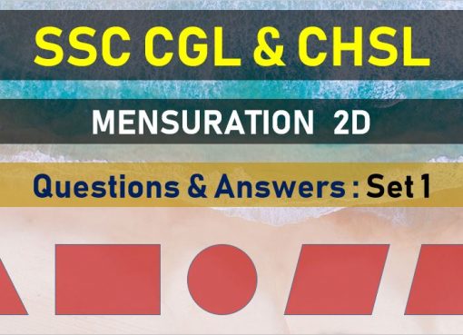ssc cgl chsl mensuration questions answers set 1