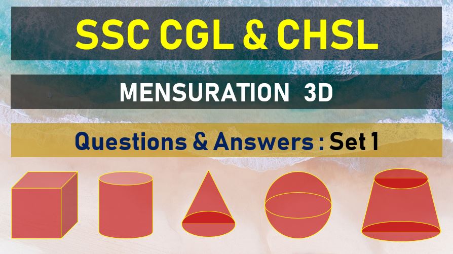 ssc cgl chsl mensuration questions answers set 11