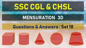 ssc cgl chsl mensuration questions answers set 20