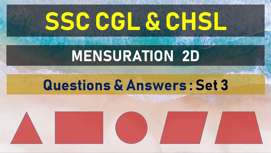 ssc cgl chsl mensuration questions answers set 3