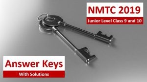 NMTC 2019 Question Papers With Solutions Junior Level Class 9 & 10