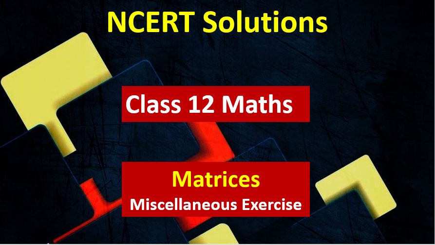NCERT Solutions for Class 12 Maths