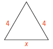 What is an algebraic expression for the perimeter of the triangle