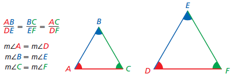 Common Core Algebra 1 Unit 2 Equations Formulas Ratio Proportion Chapter Plan similar triangles