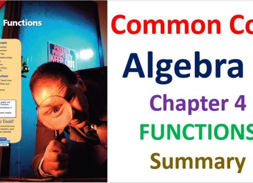 Common-Core-Algebra-1-Unit-4-Functions-Chapters-List