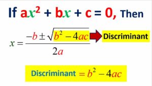 discriminant of quadratic equation amans maths blogs