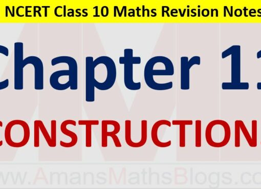 Constructions-CBSE-NCERT-Notes-Class-10-Maths-Chapter-11-PDF