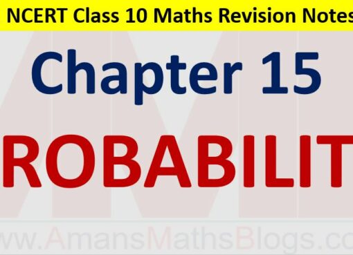 Probability CBSE NCERT Notes Class 10 Maths Chapter 15 PDF