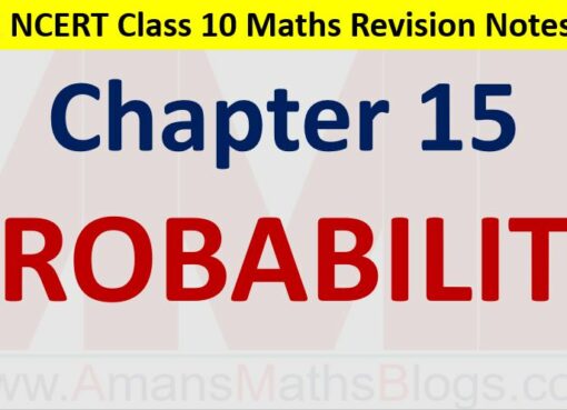 Probability CBSE NCERT Notes Class 10 Maths Chapter 15 PDF