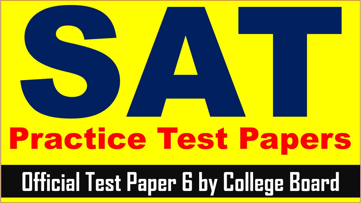 SAT Practice Test 6 Answers SAT Prep Online Classes AMBiPi