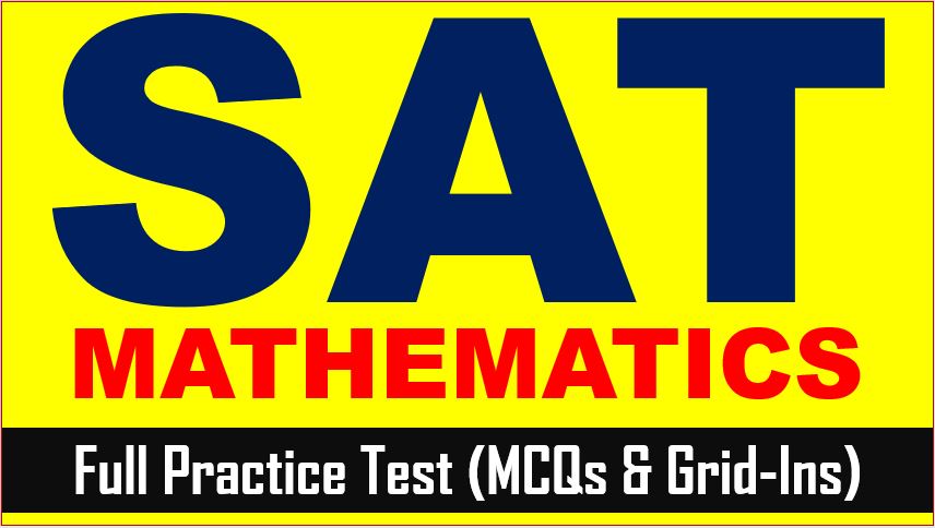 Sat Math Practice Test Online Prep Course Multiple Choice and Grid Ins Questions with Answer Keys
