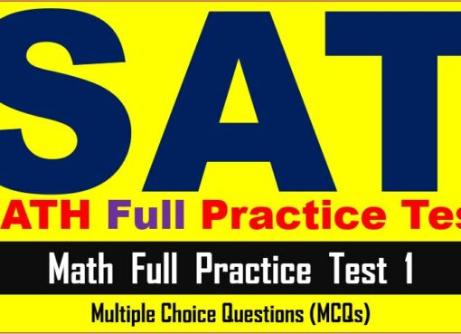 Sat Practice Test 1 Math Multiple Choice Questions with Answer Keys