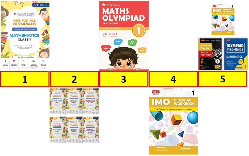 Best Books for Math Olympiad Class 1